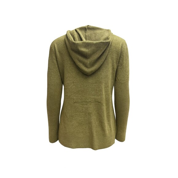 Roz &Ali Open Front Knit Cardigan Women’s L Olive Green Sweater Long Sleeve Soft - Picture 6 of 13